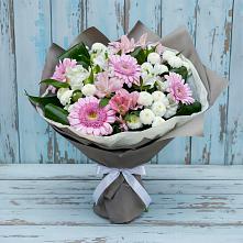 Букет цветов из:  Герберы, Альстромерии и Хризантемы #REPLACE_PRED# Успенском Новгородской области