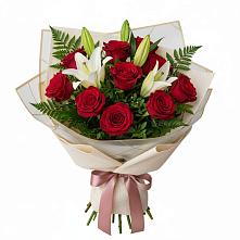 Букет цветов из:  Лилии и Розы #REPLACE_PRED# Успенском Новгородской области