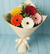 Букет цветов из:  Герберы в Успенском Новгородской области