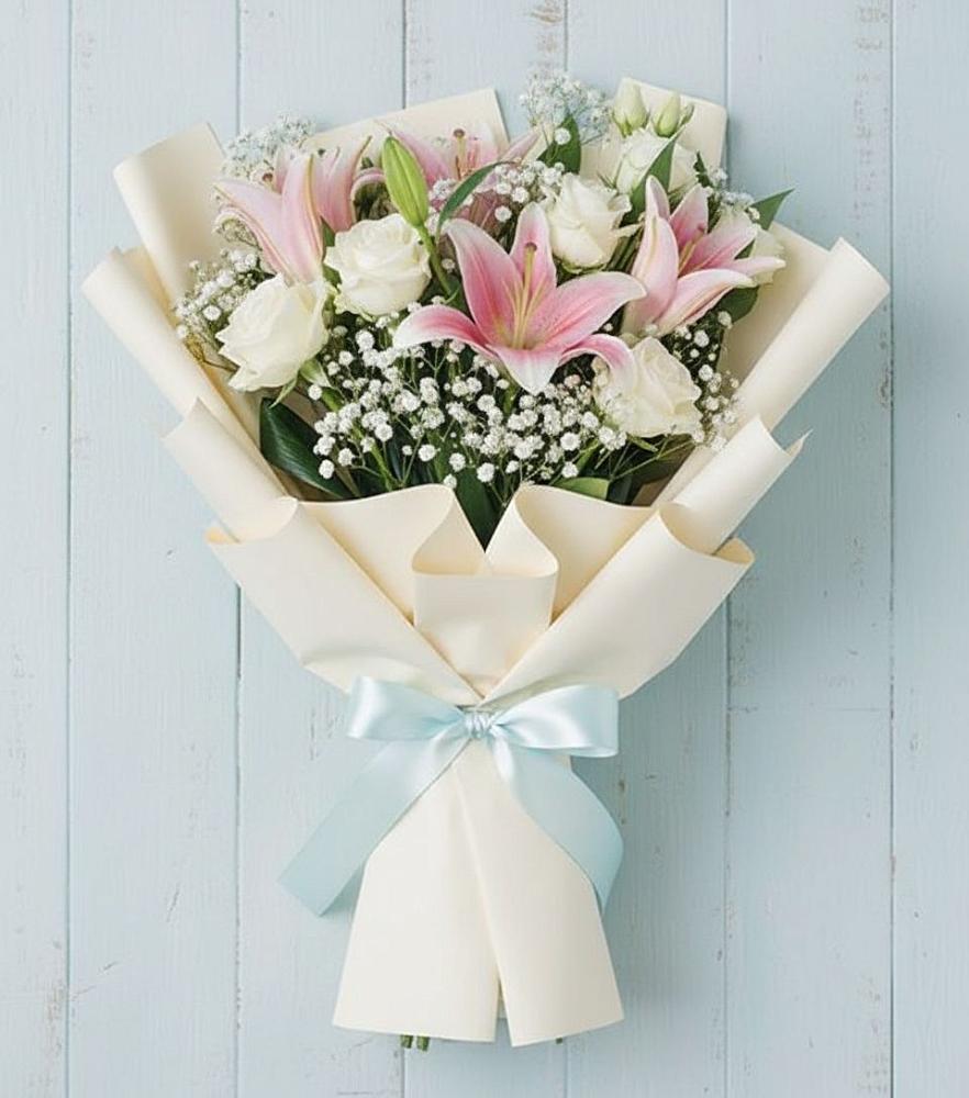 Букет цветов из: Лилии в Успенском Новгородской области