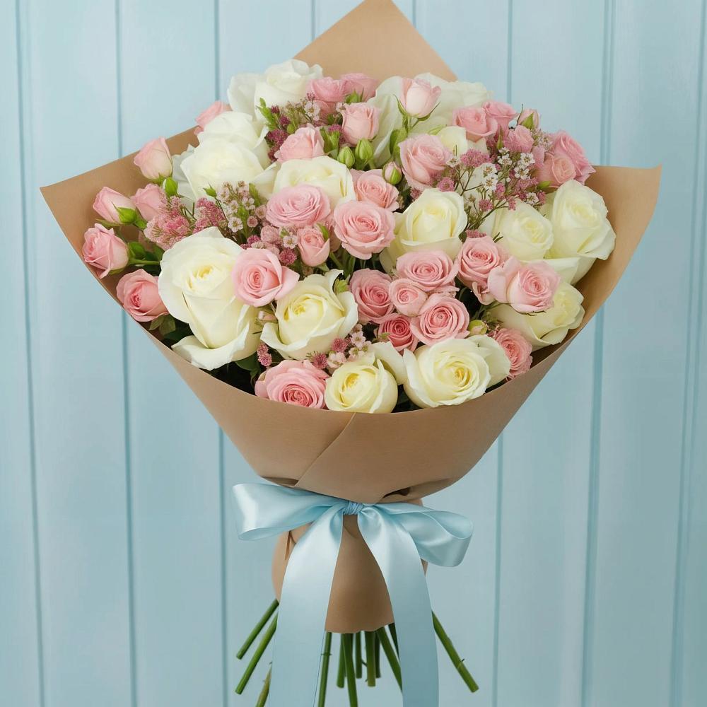 Букет цветов из: Розы в Успенском Новгородской области