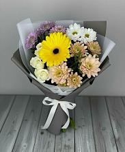 Букет цветов из:  Розы, Герберы и Хризантемы #REPLACE_PRED# Успенском Новгородской области