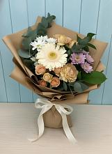 Букет цветов из:  Герберы и Хризантемы в Успенском Новгородской области