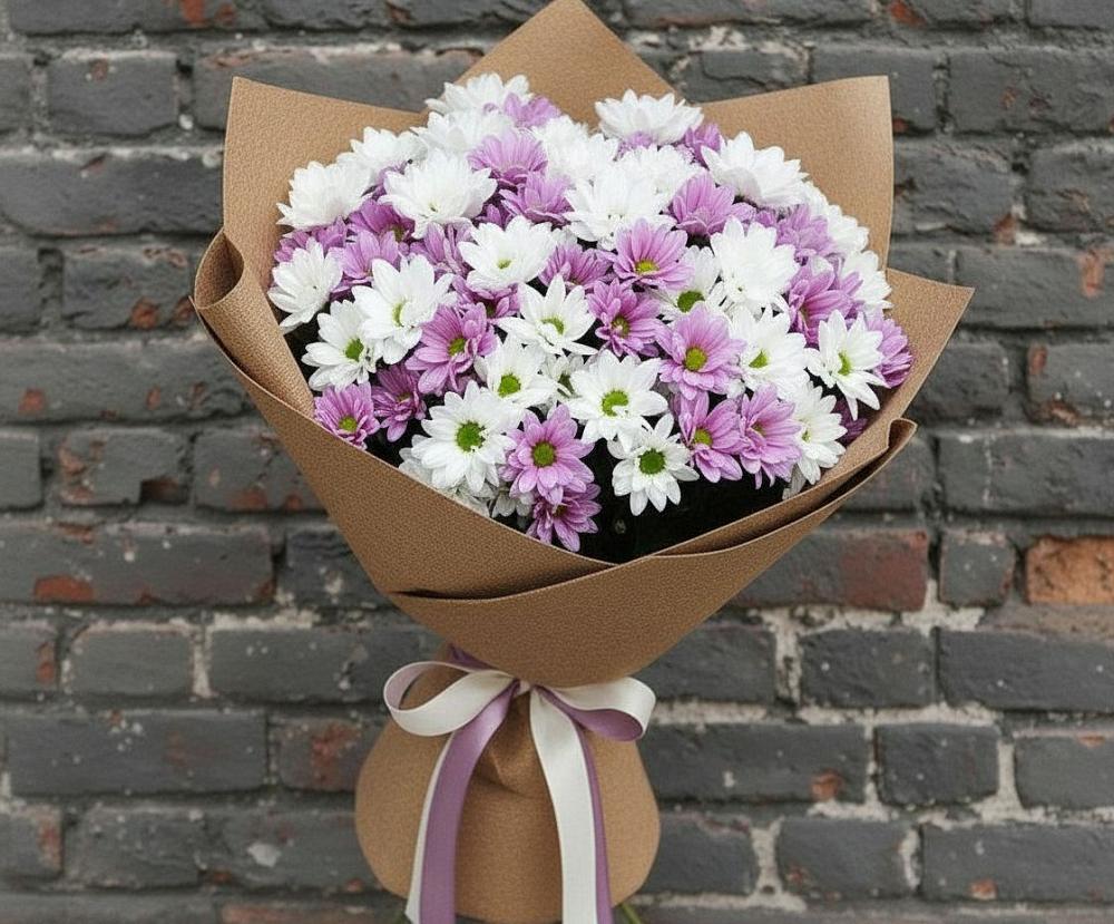 Букет цветов из: Хризантемы в Успенском Новгородской области