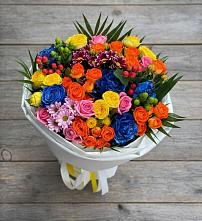 Букет цветов из:  Розы и Хризантемы в Успенском Новгородской области