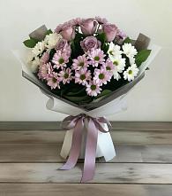 Букет цветов из:  Хризантемы и Розы в Успенском Новгородской области