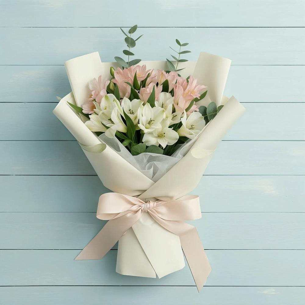 Букет цветов из: Альстромерии в Успенском Новгородской области