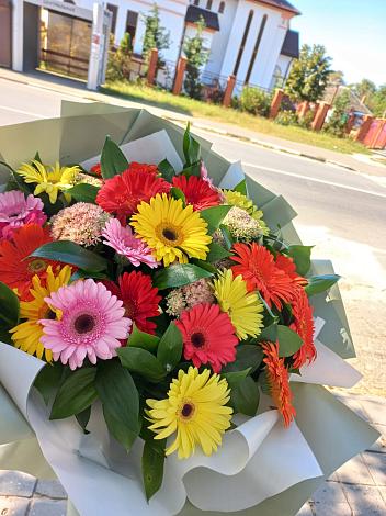 Букет цветов из: Герберы в Успенском Новгородской области