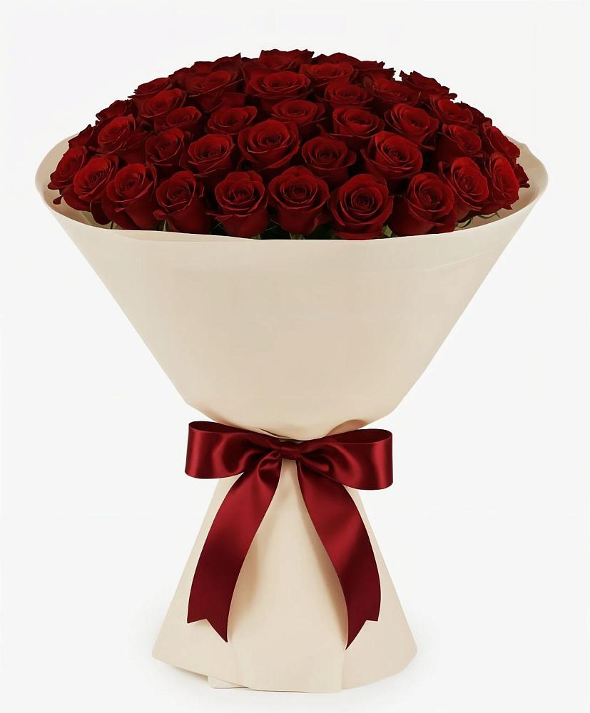 Букет 101 Бордовая роза Блэк Бакарра в Успенском Новгородской области